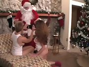 2 hot cougars get a gift from santa