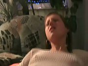 Killer youthful lady wearing white fishnet top and knickers amateur porno