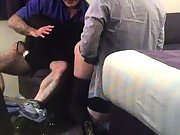 Mrs toodosex4u knees sucking older stranger fucks her from behind wearing her stockings and heels