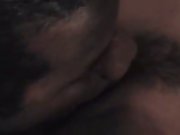 Skinny asian threesome with two meaty black horny dicks orgasm
